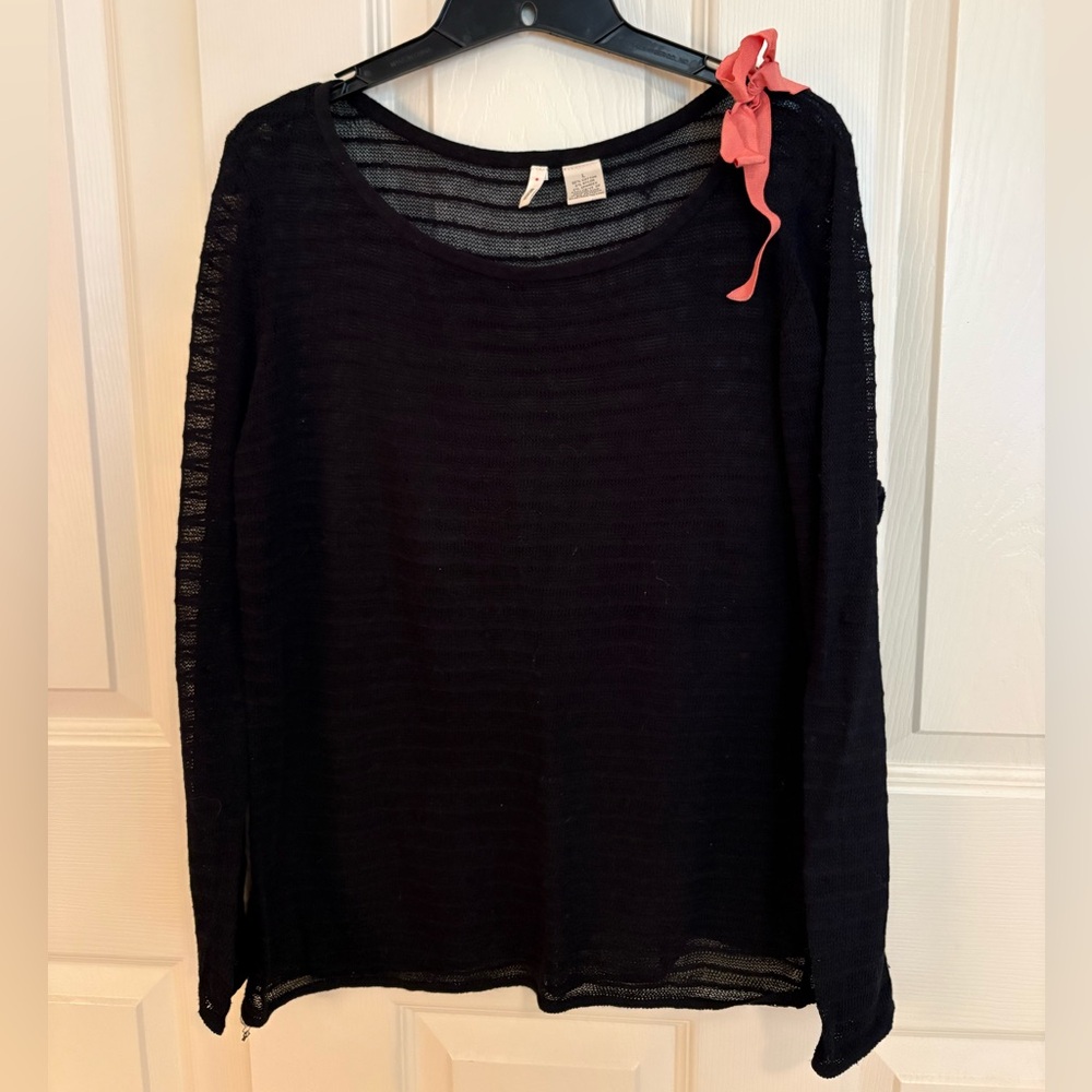 Moth from Anthropologie open weave ribbon sweater